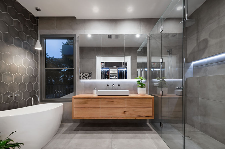 Herbert St Mornington residential architectural house bathroom