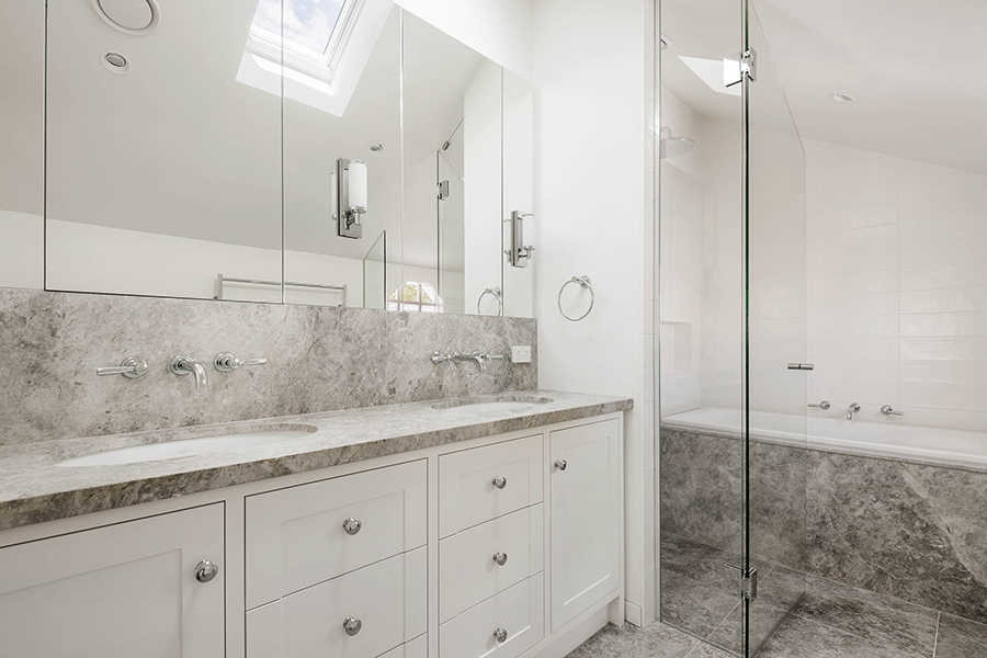 South Yarra residential victorian home bathroom marble